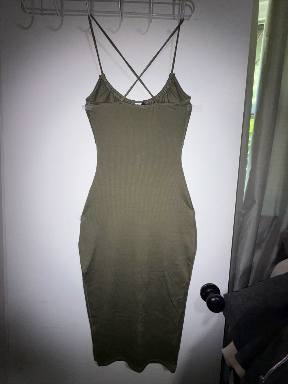 Windsor | Dresses | Windsor Olive Green Spaghetti Strap Maxi Dress